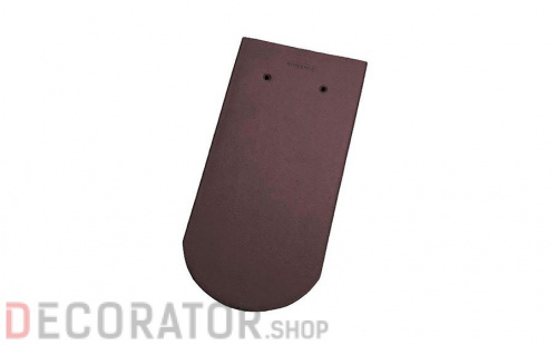 Керамическая черепица рядовая Koramic Biber Black noble engobe в Курске