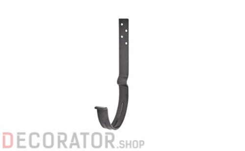 Крюк крепления желоба длинный AQUASYSTEM АС покрыти PURAL MATT серый RR23 D 150 мм в Курске