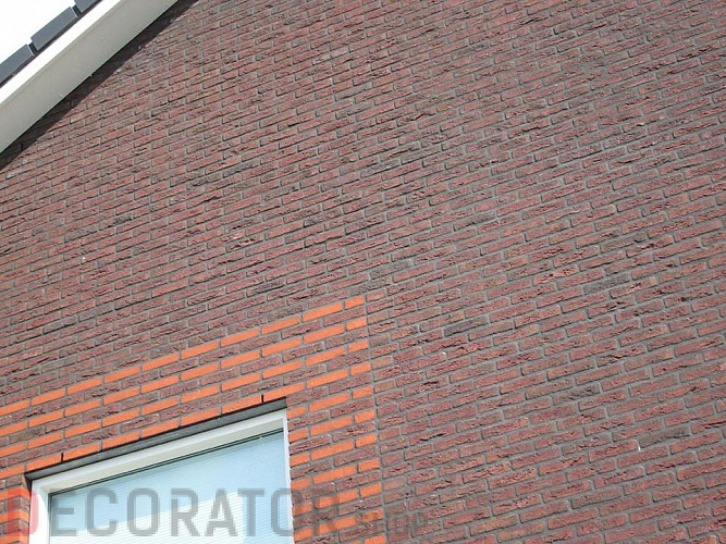 Плитка ручной формовки Terca Blauw-rood Genuanceerd (65mm JACOBEAN BLUE/RED MULTI), 215*65*22 мм