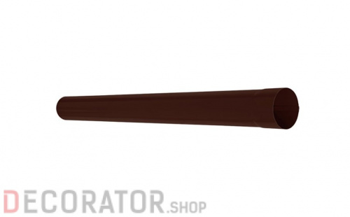 Труба водосточная AQUASYSTEM покрытие PURAL MAT коричневый RAL 8017 D 100 мм длина 1 м в Курске