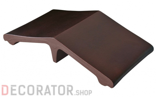 Клинкерный заборный элемент KING KLINKER Темно-коричневый Calvados (21), 445*250*90 мм в Курске