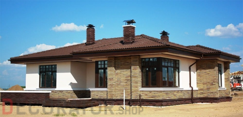 Труба водосточная AQUASYSTEM покрытие PURAL, красно-коричневый D 90 мм длина 3 м в Курске