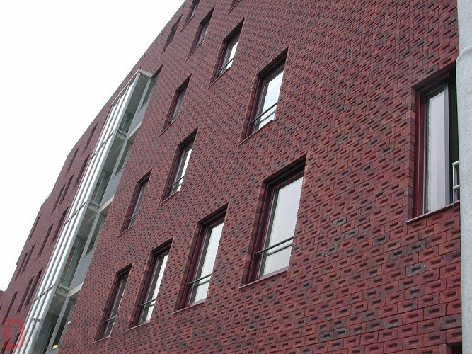 Кирпич ручной формовки ENGELS Blauw paars antiek, 215*100*65 мм