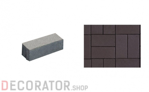 Плитка тротуарная ВЫБОР Паркет 4П.6, гладкая, коричневый, 180*60*60 мм в Курске