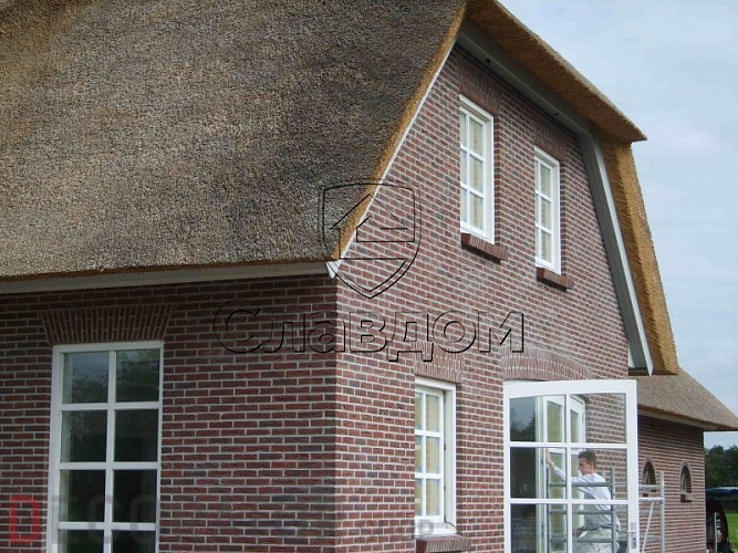 Кирпич ручной формовки ENGELS Blauw paars antiek, 215*100*65 мм