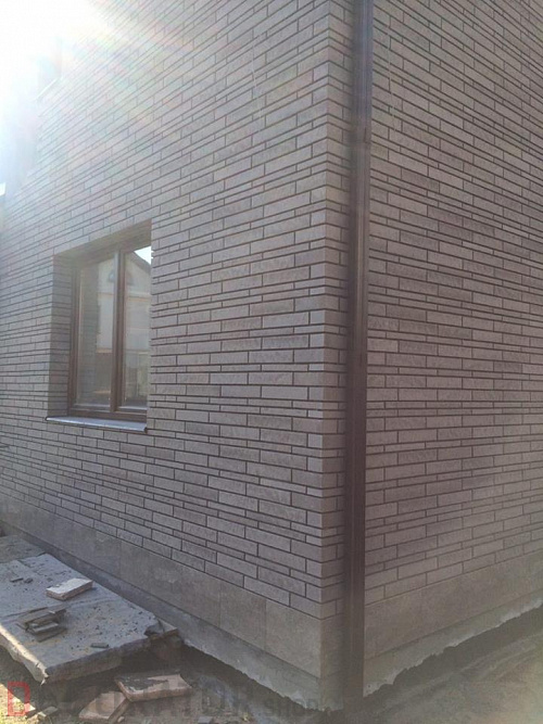 Клинкерная плитка Stroeher Zeitlos 237 austerrauch рельефная, 400*71*14 мм